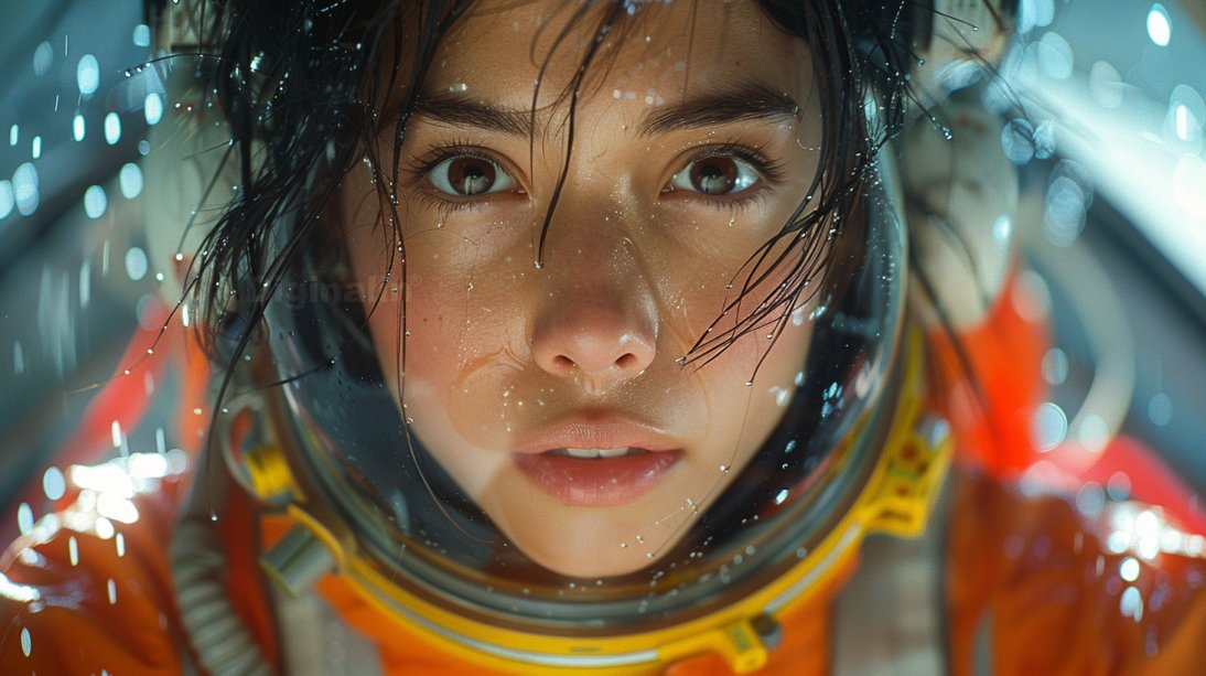 Diginalin AI-Generated Photo of a Astronaut Girl